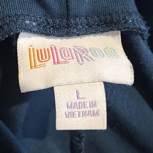 LuLaRoe Large Blue Hooded Sweatshirt Gryffindor Harry Potter Kangaroo Pouch - Picture 7 of 8